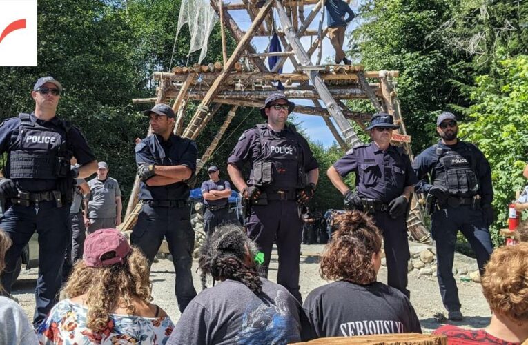 Inside the raid on Fairy Creek’s HQ: Violence, arrests and media exclusion