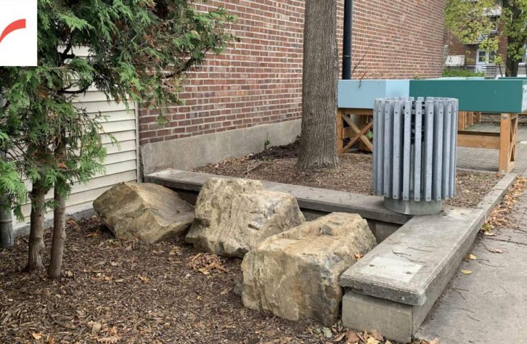Anti-homeless architecture is bad, agree Montreal mayoral candidates, but it keeps popping up